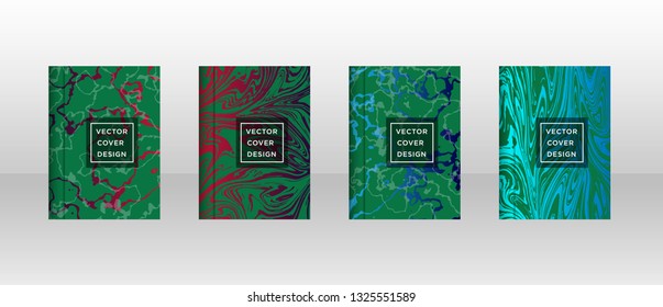 Mixture of acrylic paints. Liquid marble texture. Fluid art. Applicable for design cover, presentation, invitation, flyer, annual report, poster and business card, desing packaging - Vector