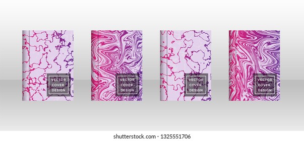 Mixture of acrylic paints. Liquid marble texture. Fluid art. Applicable for design cover, presentation, invitation, flyer, annual report, poster and business card, desing packaging - Vector