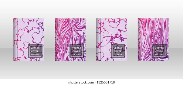 Mixture of acrylic paints. Liquid marble texture. Fluid art. Applicable for design cover, presentation, invitation, flyer, annual report, poster and business card, desing packaging - Vector