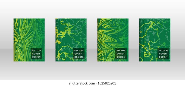 Mixture of acrylic paints. Liquid marble texture. Fluid art. Applicable for design cover, presentation, invitation, flyer, annual report, poster and business card, desing packaging - Vector
