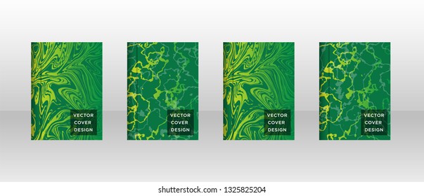 Mixture of acrylic paints. Liquid marble texture. Fluid art. Applicable for design cover, presentation, invitation, flyer, annual report, poster and business card, desing packaging - Vector