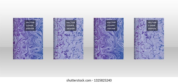 Mixture of acrylic paints. Liquid marble texture. Fluid art. Applicable for design cover, presentation, invitation, flyer, annual report, poster and business card, desing packaging - Vector