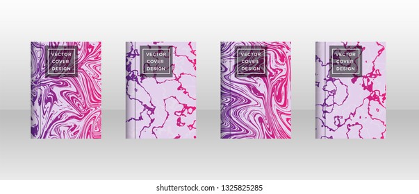 Mixture of acrylic paints. Liquid marble texture. Fluid art. Applicable for design cover, presentation, invitation, flyer, annual report, poster and business card, desing packaging - Vector