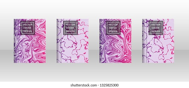 Mixture of acrylic paints. Liquid marble texture. Fluid art. Applicable for design cover, presentation, invitation, flyer, annual report, poster and business card, desing packaging - Vector