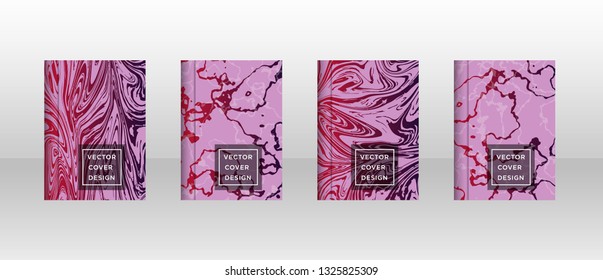 Mixture of acrylic paints. Liquid marble texture. Fluid art. Applicable for design cover, presentation, invitation, flyer, annual report, poster and business card, desing packaging - Vector