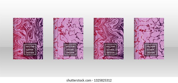 Mixture of acrylic paints. Liquid marble texture. Fluid art. Applicable for design cover, presentation, invitation, flyer, annual report, poster and business card, desing packaging - Vector
