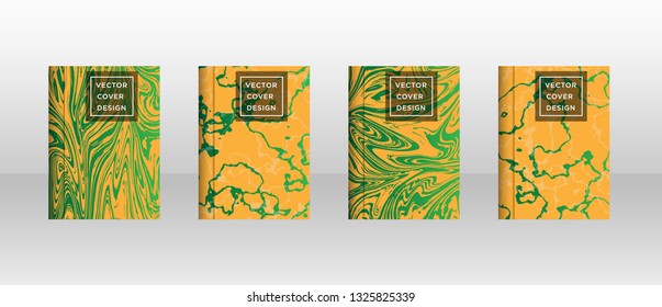 Mixture of acrylic paints. Liquid marble texture. Fluid art. Applicable for design cover, presentation, invitation, flyer, annual report, poster and business card, desing packaging - Vector
