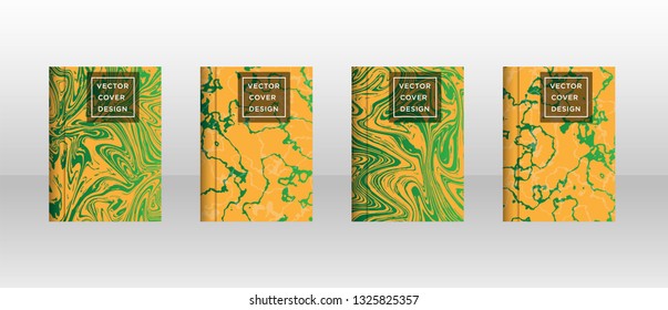 Mixture of acrylic paints. Liquid marble texture. Fluid art. Applicable for design cover, presentation, invitation, flyer, annual report, poster and business card, desing packaging - Vector