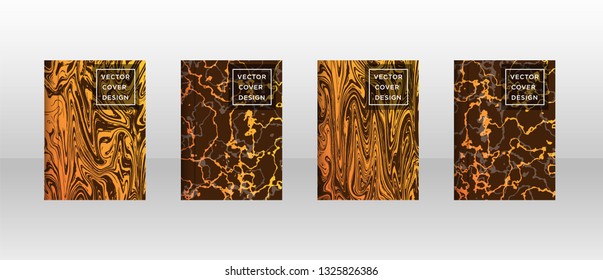 Mixture of acrylic paints. Liquid marble texture. Fluid art. Applicable for design cover, presentation, invitation, flyer, annual report, poster and business card, desing packaging - Vector