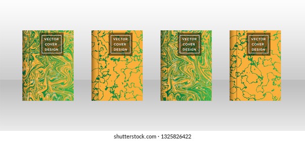 Mixture of acrylic paints. Liquid marble texture. Fluid art. Applicable for design cover, presentation, invitation, flyer, annual report, poster and business card, desing packaging - Vector