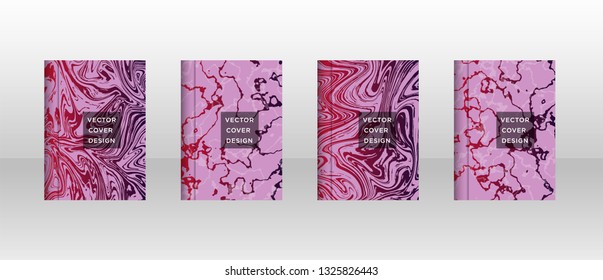 Mixture of acrylic paints. Liquid marble texture. Fluid art. Applicable for design cover, presentation, invitation, flyer, annual report, poster and business card, desing packaging - Vector
