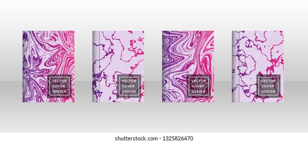 Mixture of acrylic paints. Liquid marble texture. Fluid art. Applicable for design cover, presentation, invitation, flyer, annual report, poster and business card, desing packaging - Vector