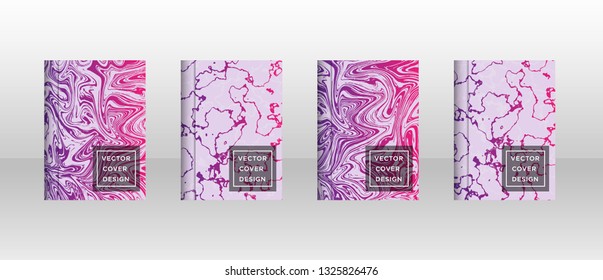 Mixture of acrylic paints. Liquid marble texture. Fluid art. Applicable for design cover, presentation, invitation, flyer, annual report, poster and business card, desing packaging - Vector