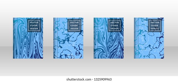 Mixture of acrylic paints. Liquid marble texture. Fluid art. Applicable for design cover, presentation, invitation, flyer, annual report, poster and business card, desing packaging - Vector