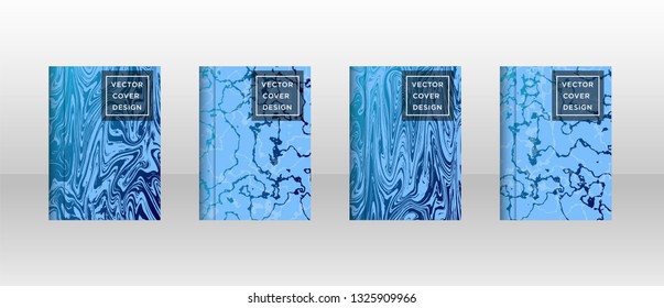 Mixture of acrylic paints. Liquid marble texture. Fluid art. Applicable for design cover, presentation, invitation, flyer, annual report, poster and business card, desing packaging - Vector