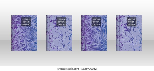 Mixture of acrylic paints. Liquid marble texture. Fluid art. Applicable for design cover, presentation, invitation, flyer, annual report, poster and business card, desing packaging - Vector