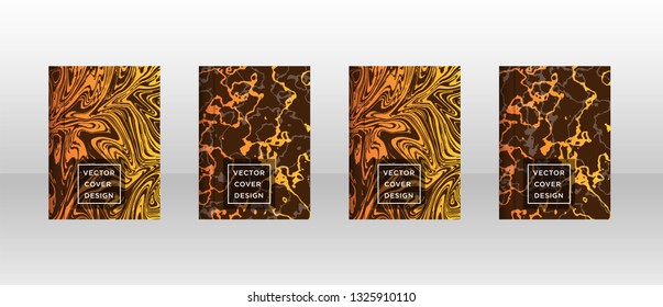 Mixture of acrylic paints. Liquid marble texture. Fluid art. Applicable for design cover, presentation, invitation, flyer, annual report, poster and business card, desing packaging - Vector