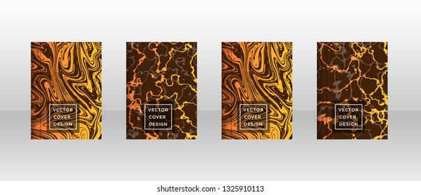Mixture of acrylic paints. Liquid marble texture. Fluid art. Applicable for design cover, presentation, invitation, flyer, annual report, poster and business card, desing packaging - Vector