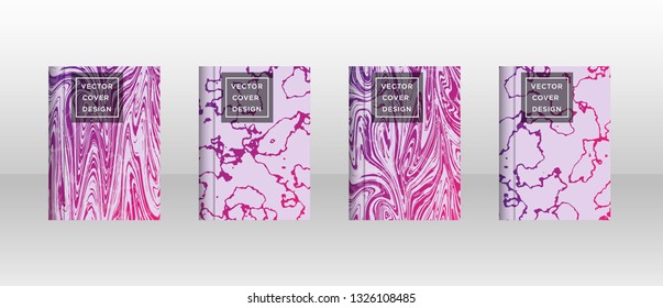Mixture of acrylic paints. Liquid marble texture. Fluid art. Applicable for design cover, presentation, invitation, flyer, annual report, poster and business card, desing packaging - Vector