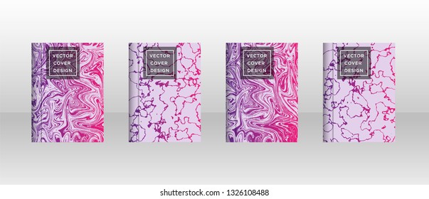 Mixture of acrylic paints. Liquid marble texture. Fluid art. Applicable for design cover, presentation, invitation, flyer, annual report, poster and business card, desing packaging - Vector