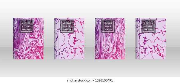 Mixture of acrylic paints. Liquid marble texture. Fluid art. Applicable for design cover, presentation, invitation, flyer, annual report, poster and business card, desing packaging - Vector
