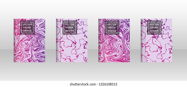 Mixture of acrylic paints. Liquid marble texture. Fluid art. Applicable for design cover, presentation, invitation, flyer, annual report, poster and business card, desing packaging - Vector