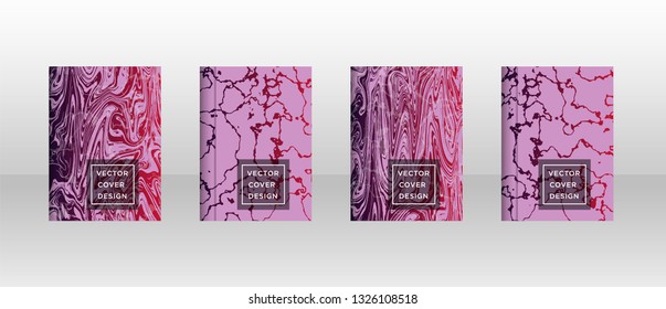Mixture of acrylic paints. Liquid marble texture. Fluid art. Applicable for design cover, presentation, invitation, flyer, annual report, poster and business card, desing packaging - Vector