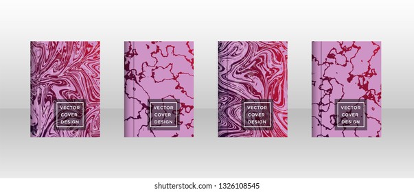 Mixture of acrylic paints. Liquid marble texture. Fluid art. Applicable for design cover, presentation, invitation, flyer, annual report, poster and business card, desing packaging - Vector