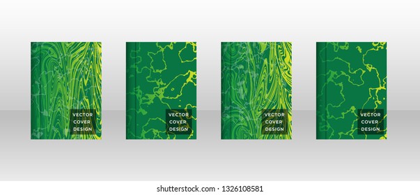 Mixture of acrylic paints. Liquid marble texture. Fluid art. Applicable for design cover, presentation, invitation, flyer, annual report, poster and business card, desing packaging - Vector