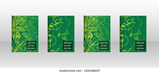 Mixture of acrylic paints. Liquid marble texture. Fluid art. Applicable for design cover, presentation, invitation, flyer, annual report, poster and business card, desing packaging - Vector