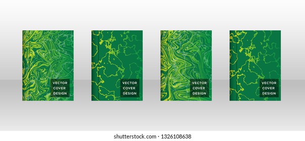 Mixture of acrylic paints. Liquid marble texture. Fluid art. Applicable for design cover, presentation, invitation, flyer, annual report, poster and business card, desing packaging - Vector