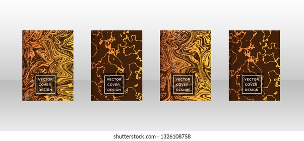 Mixture of acrylic paints. Liquid marble texture. Fluid art. Applicable for design cover, presentation, invitation, flyer, annual report, poster and business card, desing packaging - Vector