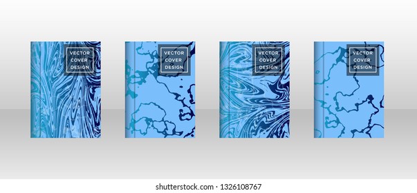 Mixture of acrylic paints. Liquid marble texture. Fluid art. Applicable for design cover, presentation, invitation, flyer, annual report, poster and business card, desing packaging - Vector