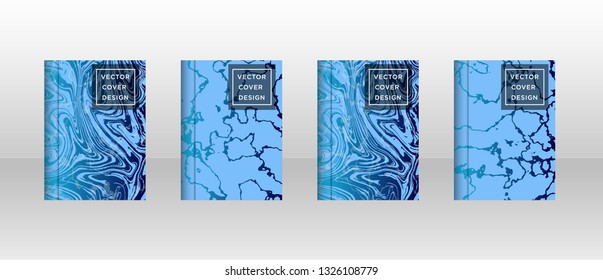 Mixture of acrylic paints. Liquid marble texture. Fluid art. Applicable for design cover, presentation, invitation, flyer, annual report, poster and business card, desing packaging - Vector