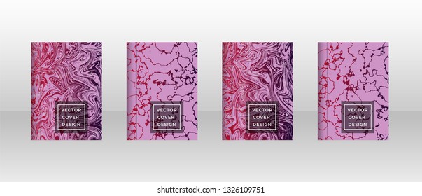 Mixture of acrylic paints. Liquid marble texture. Fluid art. Applicable for design cover, presentation, invitation, flyer, annual report, poster and business card, desing packaging - Vector