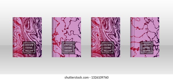 Mixture of acrylic paints. Liquid marble texture. Fluid art. Applicable for design cover, presentation, invitation, flyer, annual report, poster and business card, desing packaging - Vector