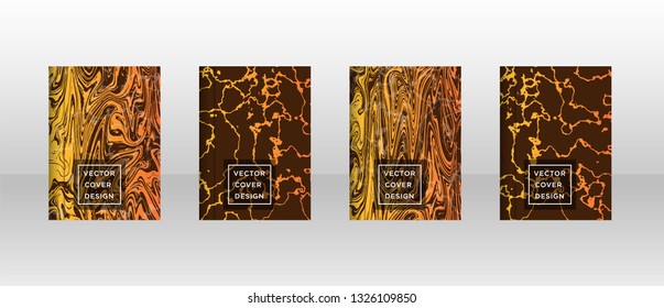 Mixture of acrylic paints. Liquid marble texture. Fluid art. Applicable for design cover, presentation, invitation, flyer, annual report, poster and business card, desing packaging - Vector