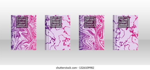 Mixture of acrylic paints. Liquid marble texture. Fluid art. Applicable for design cover, presentation, invitation, flyer, annual report, poster and business card, desing packaging - Vector