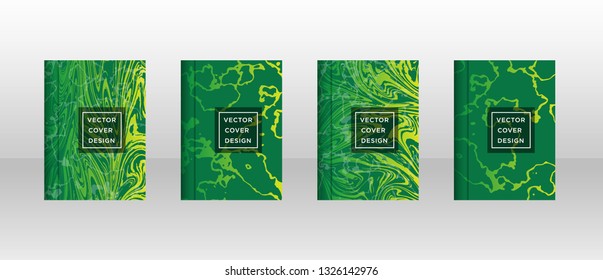 Mixture of acrylic paints. Liquid marble texture. Fluid art. Applicable for design cover, presentation, invitation, flyer, annual report, poster and business card, desing packaging - Vector