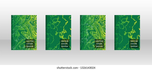 Mixture of acrylic paints. Liquid marble texture. Fluid art. Applicable for design cover, presentation, invitation, flyer, annual report, poster and business card, desing packaging - Vector