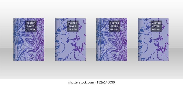 Mixture of acrylic paints. Liquid marble texture. Fluid art. Applicable for design cover, presentation, invitation, flyer, annual report, poster and business card, desing packaging - Vector
