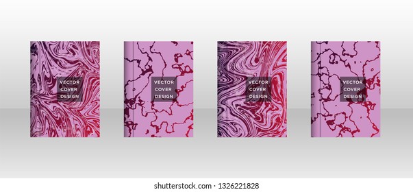 Mixture of acrylic paints. Liquid marble texture. Fluid art. Applicable for design cover, presentation, invitation, flyer, annual report, poster and business card, desing packaging - Vector