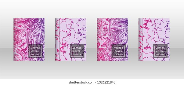 Mixture of acrylic paints. Liquid marble texture. Fluid art. Applicable for design cover, presentation, invitation, flyer, annual report, poster and business card, desing packaging - Vector