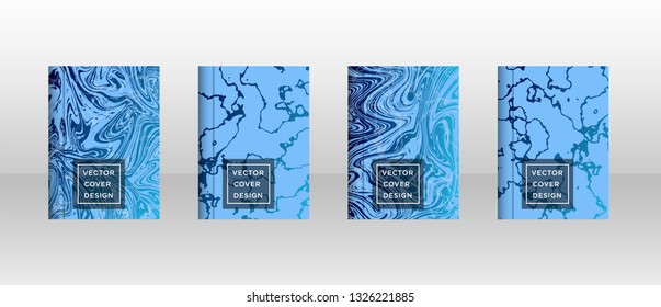 Mixture of acrylic paints. Liquid marble texture. Fluid art. Applicable for design cover, presentation, invitation, flyer, annual report, poster and business card, desing packaging - Vector