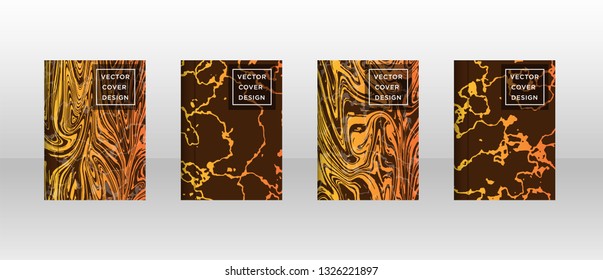Mixture of acrylic paints. Liquid marble texture. Fluid art. Applicable for design cover, presentation, invitation, flyer, annual report, poster and business card, desing packaging - Vector