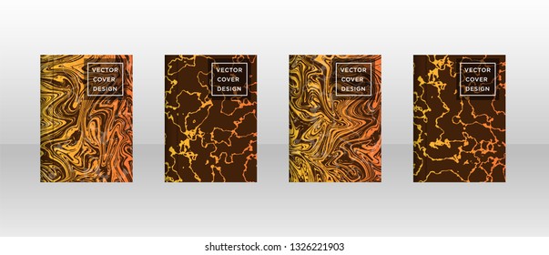 Mixture of acrylic paints. Liquid marble texture. Fluid art. Applicable for design cover, presentation, invitation, flyer, annual report, poster and business card, desing packaging - Vector
