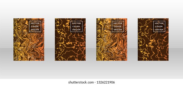 Mixture of acrylic paints. Liquid marble texture. Fluid art. Applicable for design cover, presentation, invitation, flyer, annual report, poster and business card, desing packaging - Vector