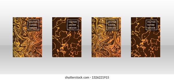 Mixture of acrylic paints. Liquid marble texture. Fluid art. Applicable for design cover, presentation, invitation, flyer, annual report, poster and business card, desing packaging - Vector