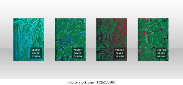 Mixture of acrylic paints. Liquid marble texture. Fluid art. Applicable for design cover, presentation, invitation, flyer, annual report, poster and business card, desing packaging - Vector