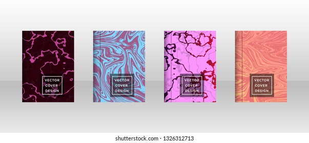 Mixture of acrylic paints. Liquid marble texture. Fluid art. Applicable for design cover, presentation, invitation, flyer, annual report, poster and business card, desing packaging - Vector